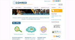 Desktop Screenshot of cohred.org