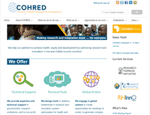 Tablet Screenshot of cohred.org